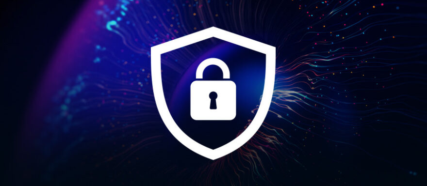 Privacy badge with lock icon