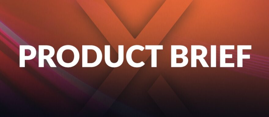 The word Product Brief on a dark background