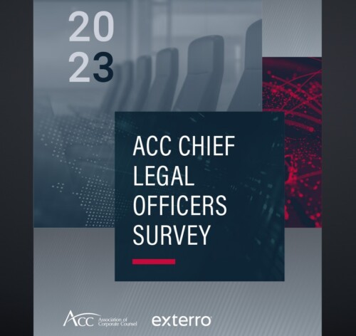 An image with text ACC Chief Legal Officers Survey